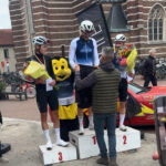 Podiumceremonie van Boechout Koerst 2025, het eerste podium in de geschiedenis van CRNK